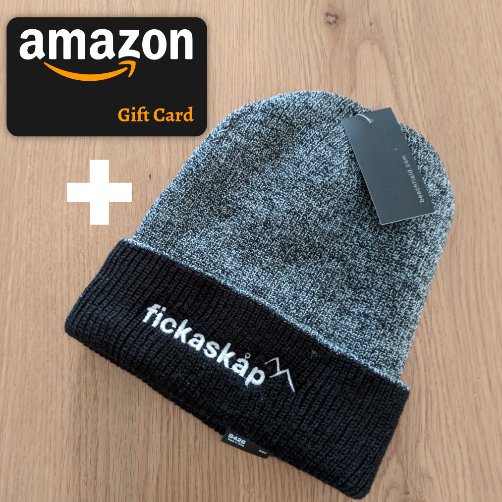 Amazon gift card and limited edition beanie